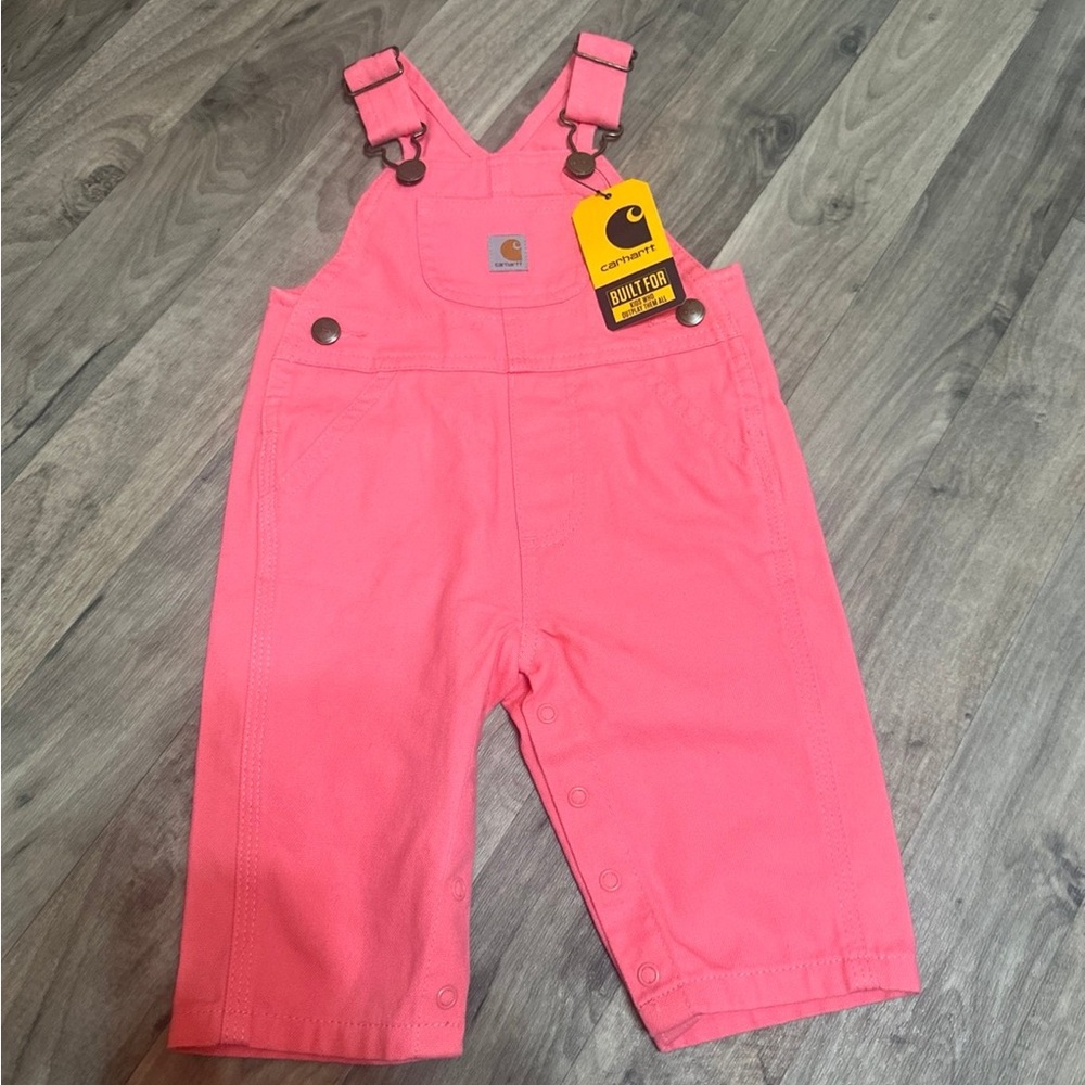 Carhartt Bright Pink Kids Overalls
